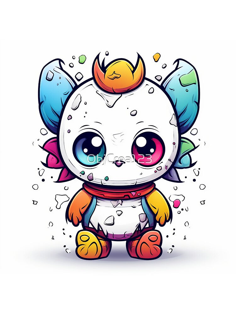 Cute Plushie with Vibrant Colors by ObjCrea123