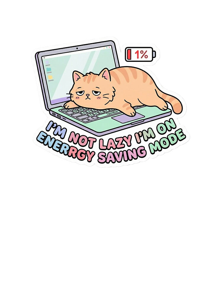 Lazy cat stickers by SagarUXshop