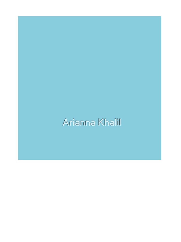Solid Pale Blue by Arianna Khalil