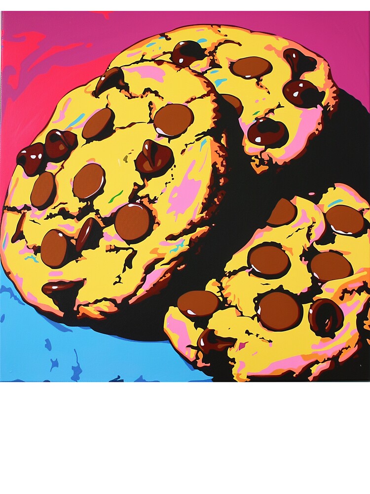 Chocolate Chip Cookies Pop Art 9 by AstroRisq