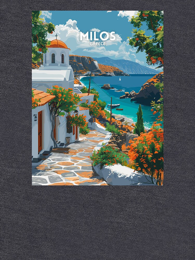 Milos Greece - Travel art by Marciolini