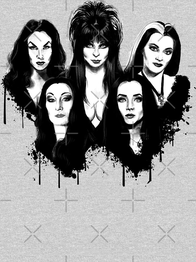 Goth Queens - Elvira, Vampira, Lily, Morticia by Otracreativa Prints