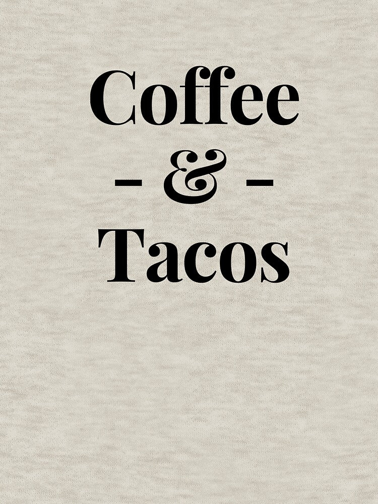 Coffee And Tacos Funny Coffee Mug Personalized Kawaii Coffee Cup Bar Sign Decor Print Art Gift Coffee Lover Gift by TeesByDesign