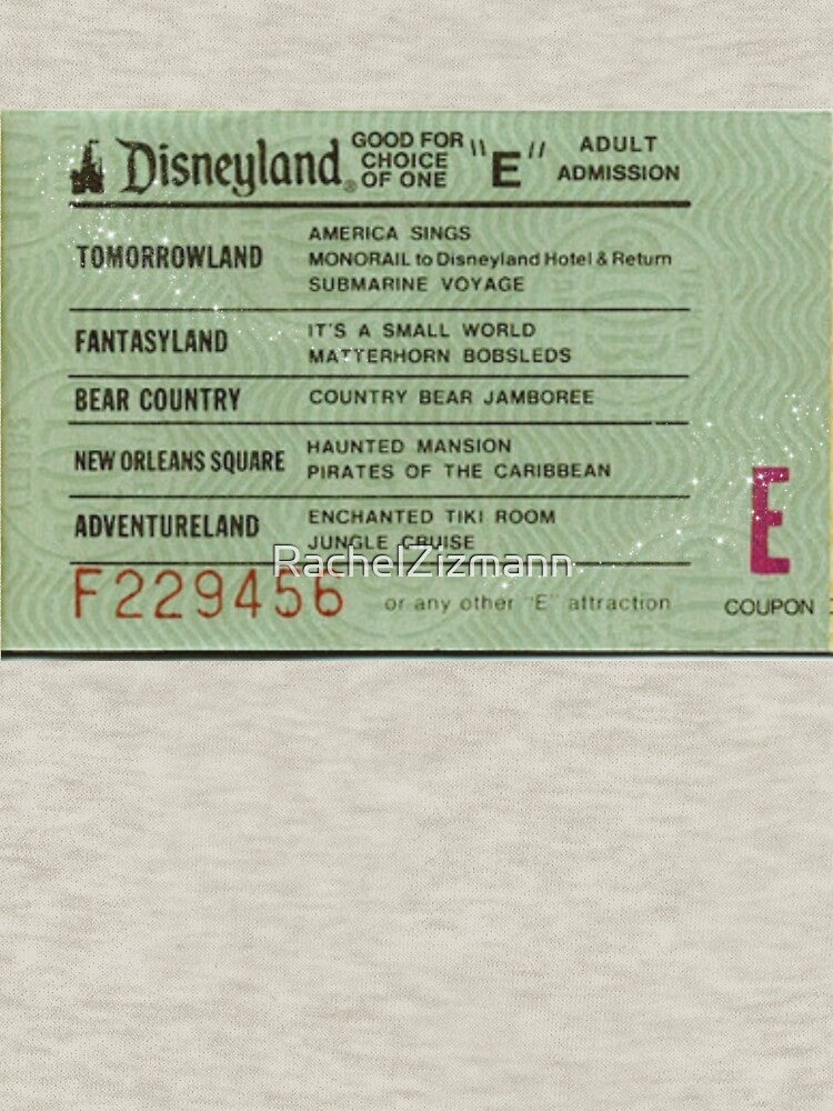 Vintage E Ticket by RachelZizmann