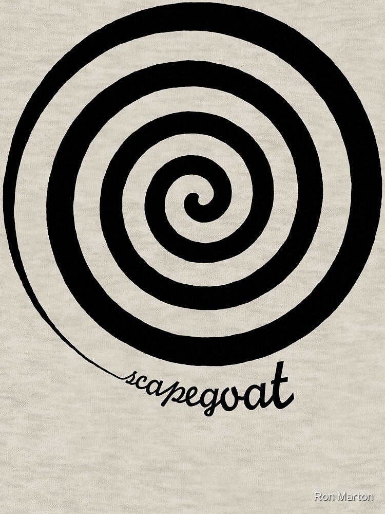 Scapegoat - Black Graphic by Ron Marton