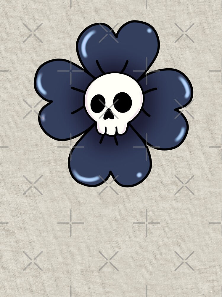 Skull in a flower by RavenAMarie