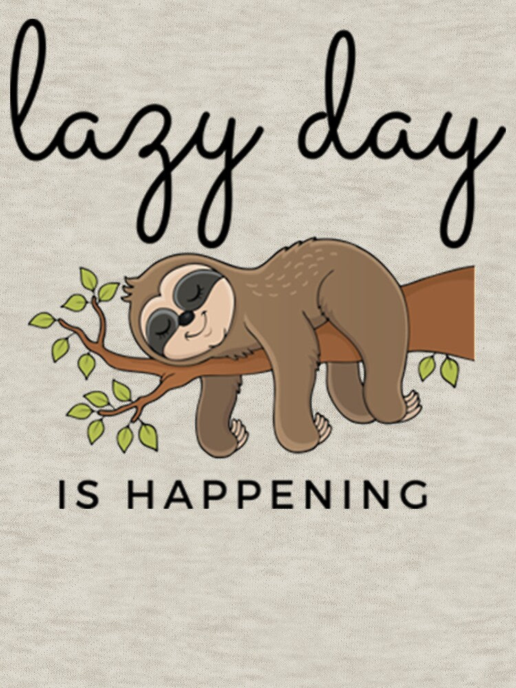 Lazy Day  is happening cute Sloth hanging out by PixelsNotPens