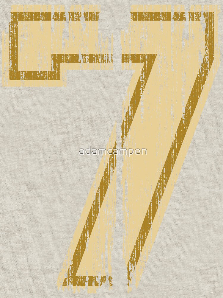 Vintage Distressed Sports Number 7 by adamcampen