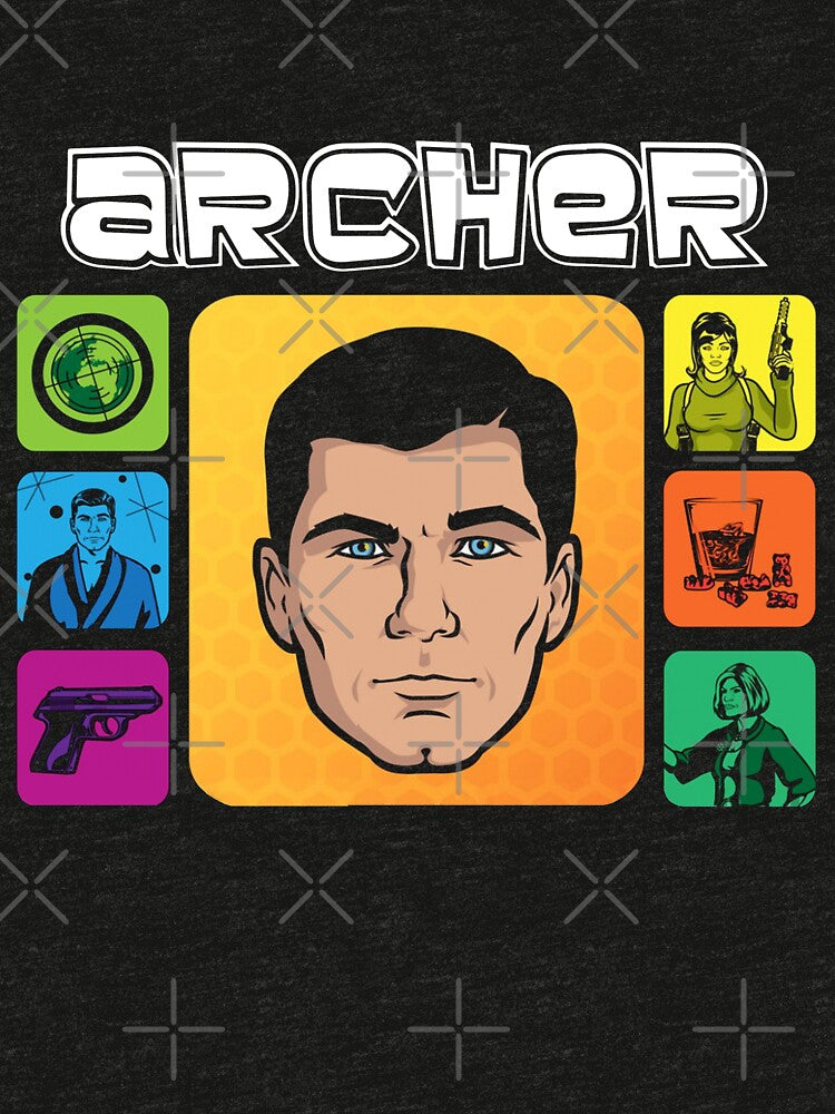 Classic Design Archer Sitcom - Sterling Archer Cartoon Art by StephanieNeal5