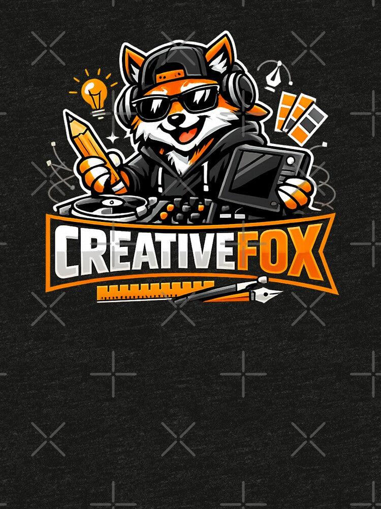 Creative Fox Designer Mascot – Graphic Design Streetwear Logo by CosmicSplendor