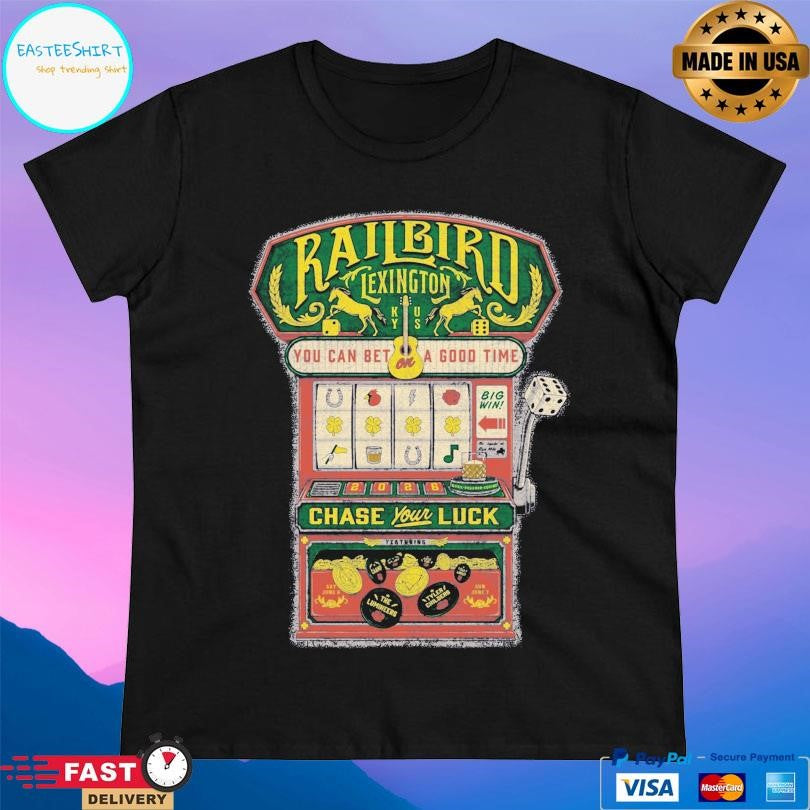 Railbird Festival Slot Machine Lineup Shirt