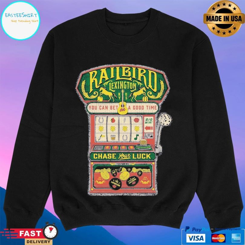 Railbird Festival Slot Machine Lineup Shirt