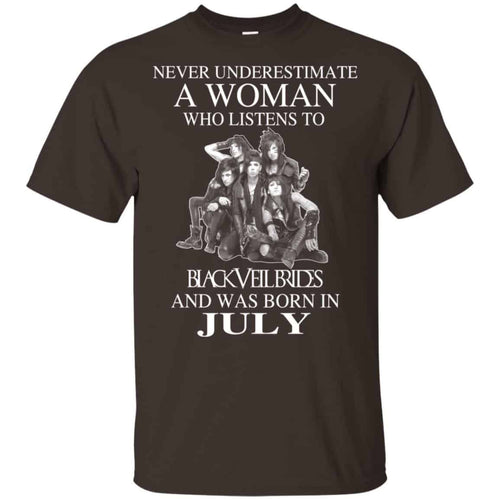 A Woman Who Listens To Black Veil Brides And Was Born In July T-Shirts, Hoodie, Tank