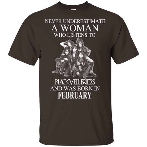 A Woman Who Listens To Black Veil Brides And Was Born In February T-Shirts, Hoodie, Tank