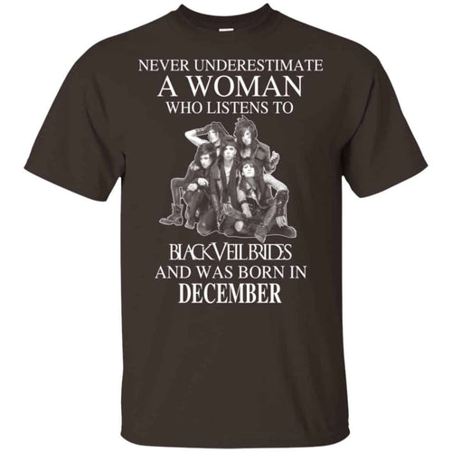 A Woman Who Listens To Black Veil Brides And Was Born In December T-Shirts, Hoodie, Tank