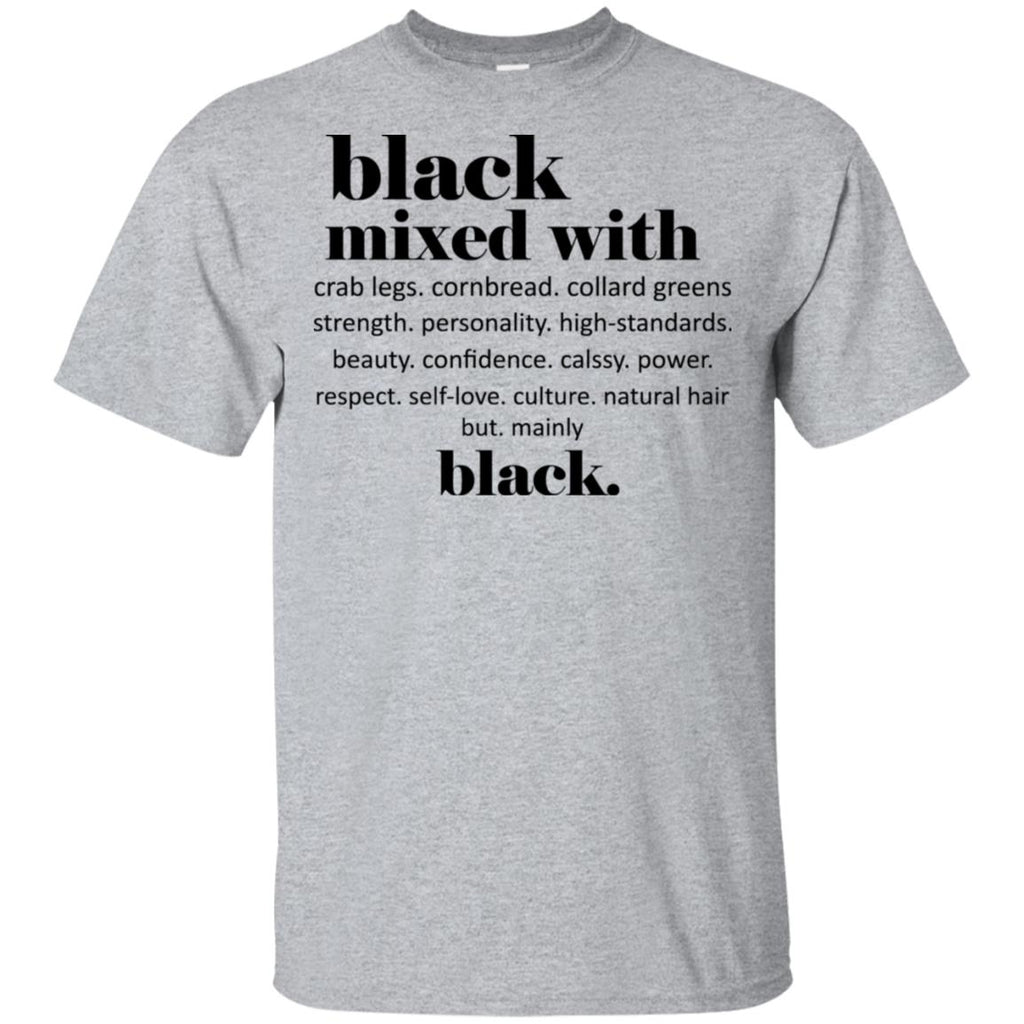 Black Mixed With Crab Legs Cornbread Collard Greens Strength T-Shirts, Hoodie, Tank