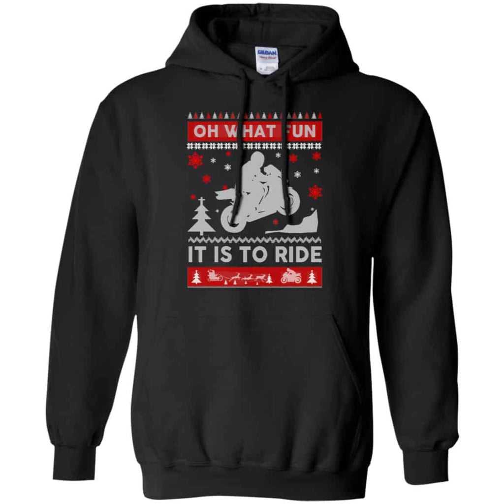 Motorbike Sweater Christmas Oh What Fun It Is To Ride T-Shirts, Hoodie, Sweater