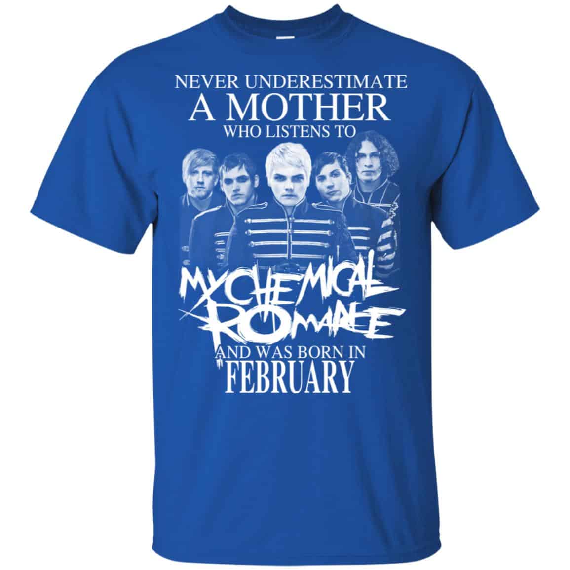 A Mother Who Listens To My Chemical Romance And Was Born In February T-Shirts, Hoodie, Tank