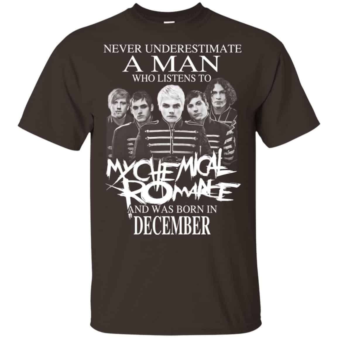 A Man Who Listens To My Chemical Romance And Was Born In December T-Shirts, Hoodie, Tank