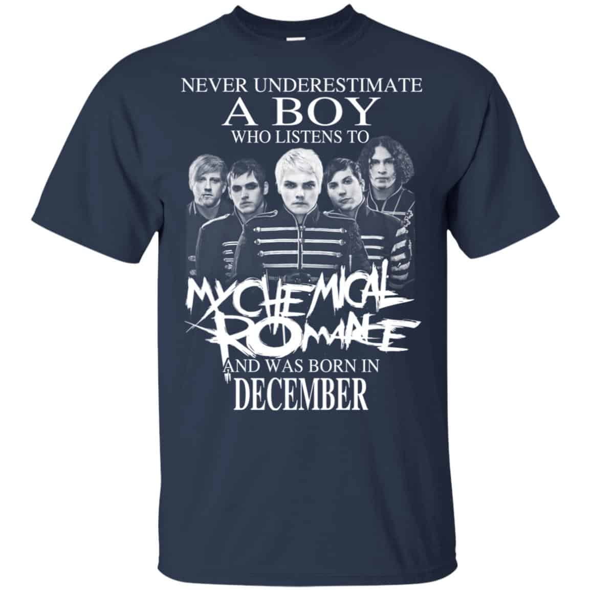 A Boy Who Listens To My Chemical Romance And Was Born In December T-Shirts, Hoodie, Tank