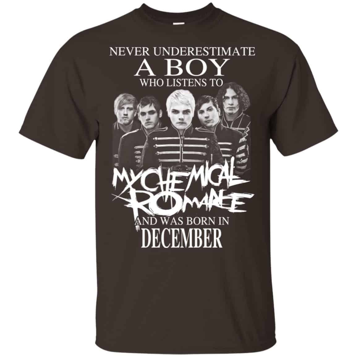A Boy Who Listens To My Chemical Romance And Was Born In December T-Shirts, Hoodie, Tank