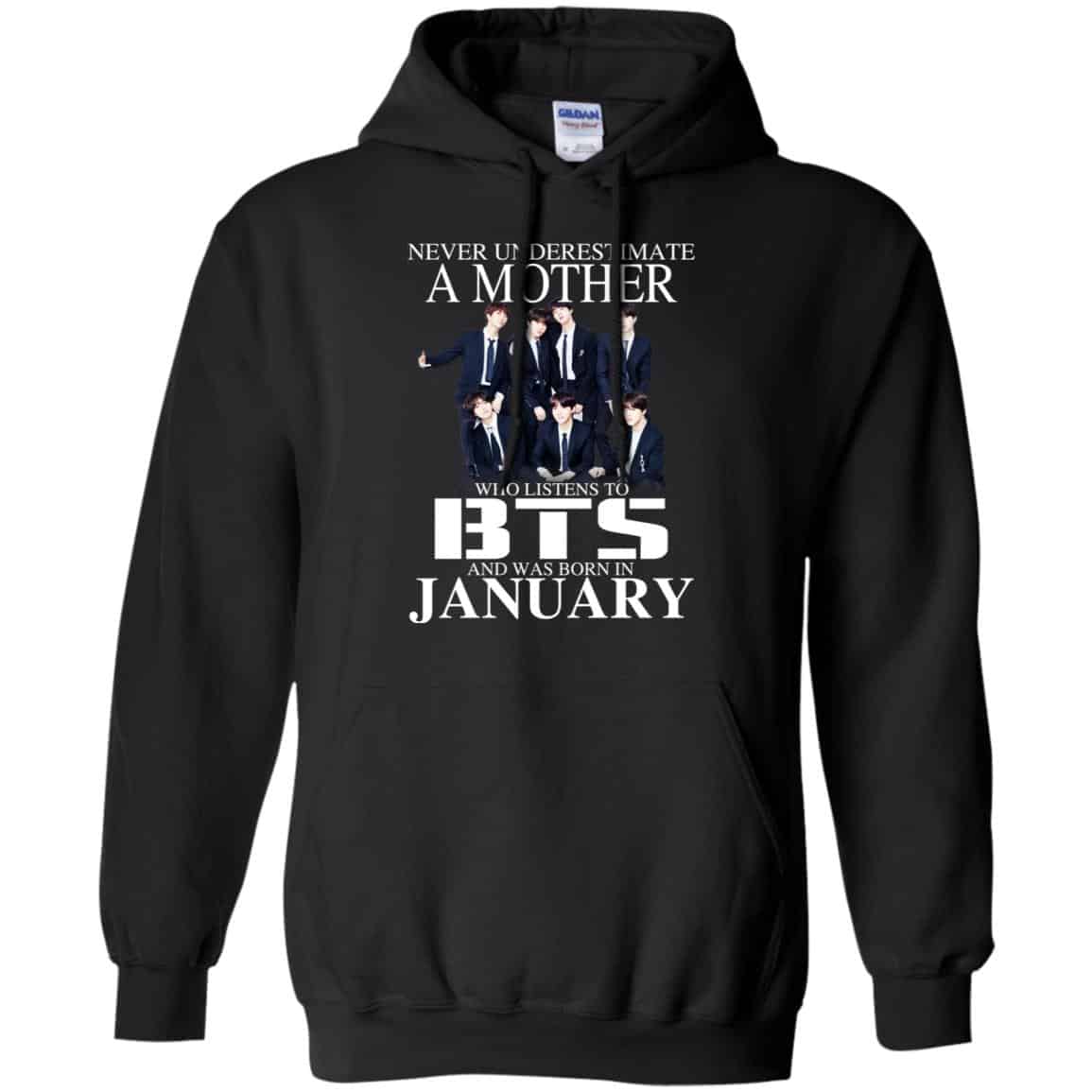 A Mother Who Listens To BTS And Was Born In January T-Shirts, Hoodie, Tank