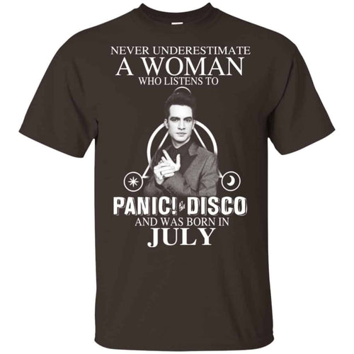 A Woman Who Listens To Panic at the Disco And Was Born In July T-Shirts, Hoodie, Tank