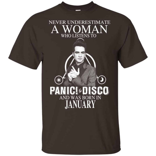 A Woman Who Listens To Panic at the Disco And Was Born In January T-Shirts, Hoodie, Tank