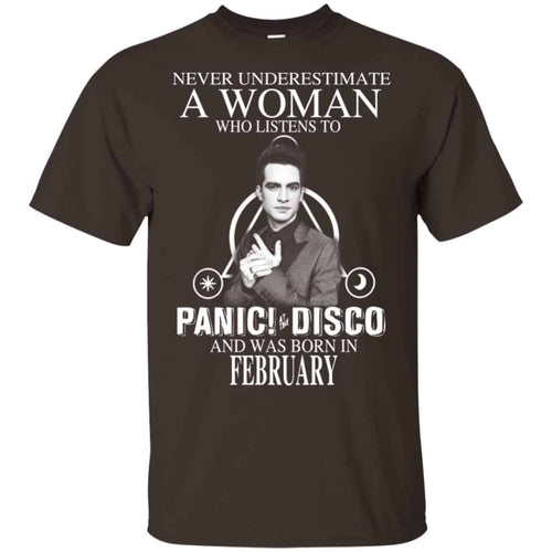 A Woman Who Listens To Panic at the Disco And Was Born In February T-Shirts, Hoodie, Tank