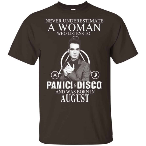 A Woman Who Listens To Panic at the Disco And Was Born In August T-Shirts, Hoodie, Tank