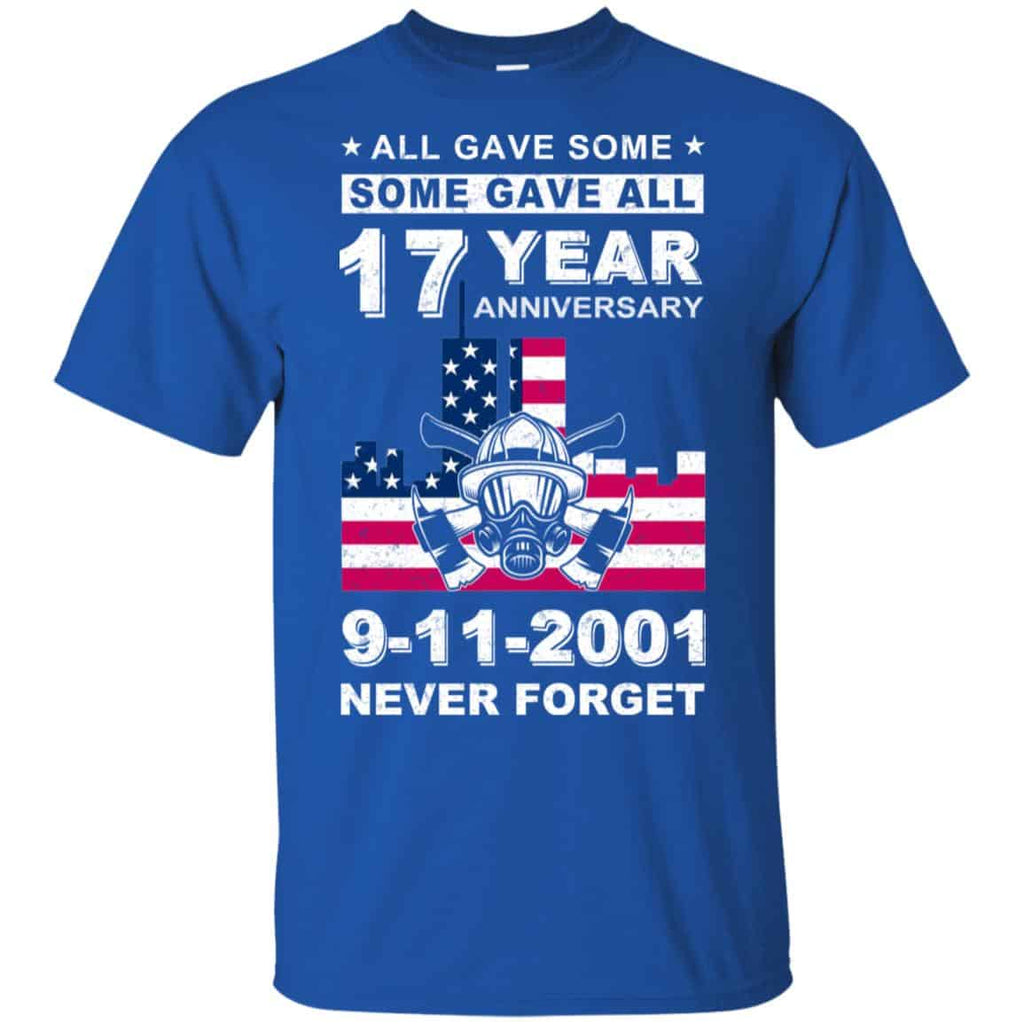 The 343 Firefighter Memorial, All Gave Some Some Gave All 17 Year Anniversary 9-11-2001 Never Forget T-Shirts, Hoodie, Tank