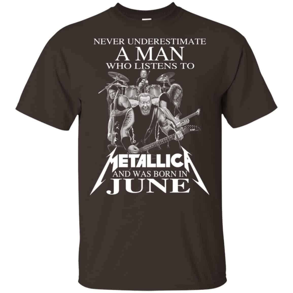 A Man Who Listens To Metallica And Was Born In June T-Shirts, Hoodie, Tank