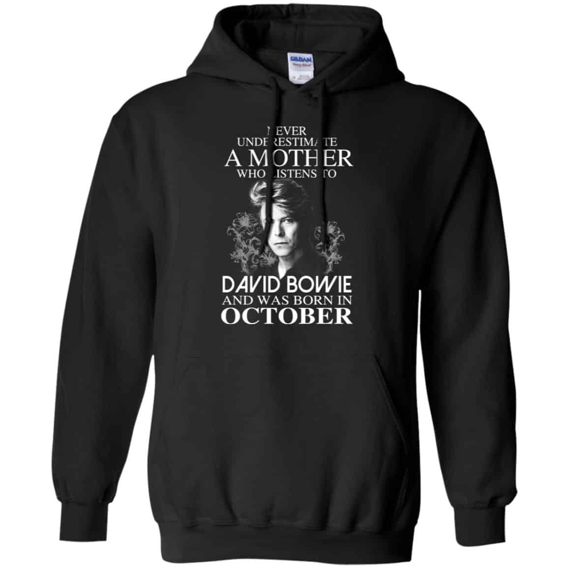 A Mother Who Listens To David Bowie And Was Born In October T-Shirts, Hoodie, Tank