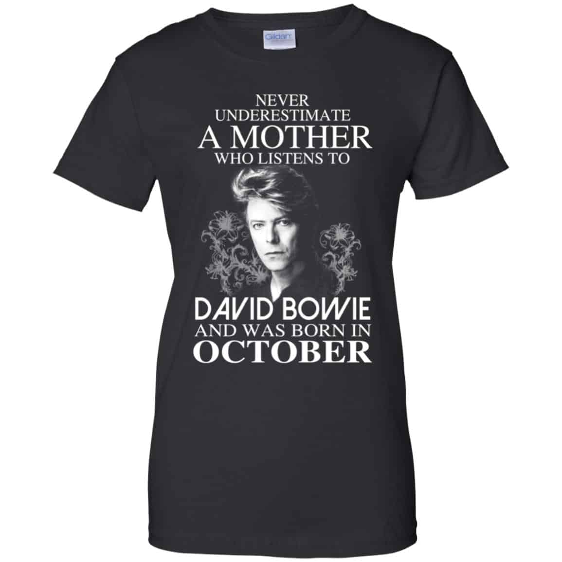 A Mother Who Listens To David Bowie And Was Born In October T-Shirts, Hoodie, Tank