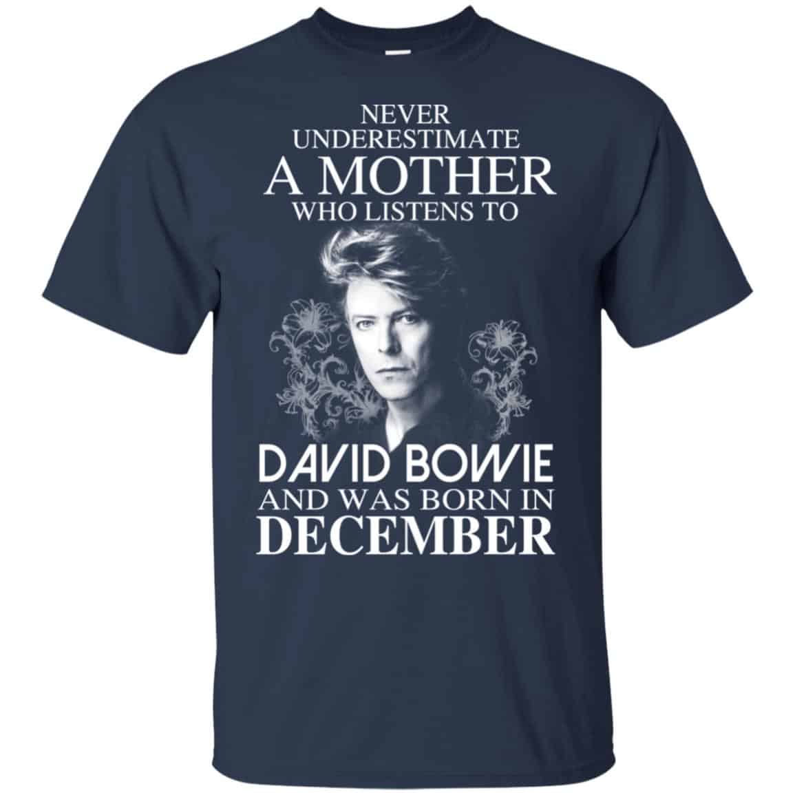 A Mother Who Listens To David Bowie And Was Born In December T-Shirts, Hoodie, Tank