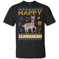 Happy Llama Llamakkah Hanukkah Ugly Sweater, Hoodie