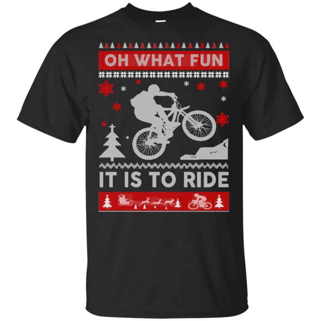 Bicycle Sweater Christmas Oh What Fun It Is To Ride T-Shirts, Hoodie, Sweater