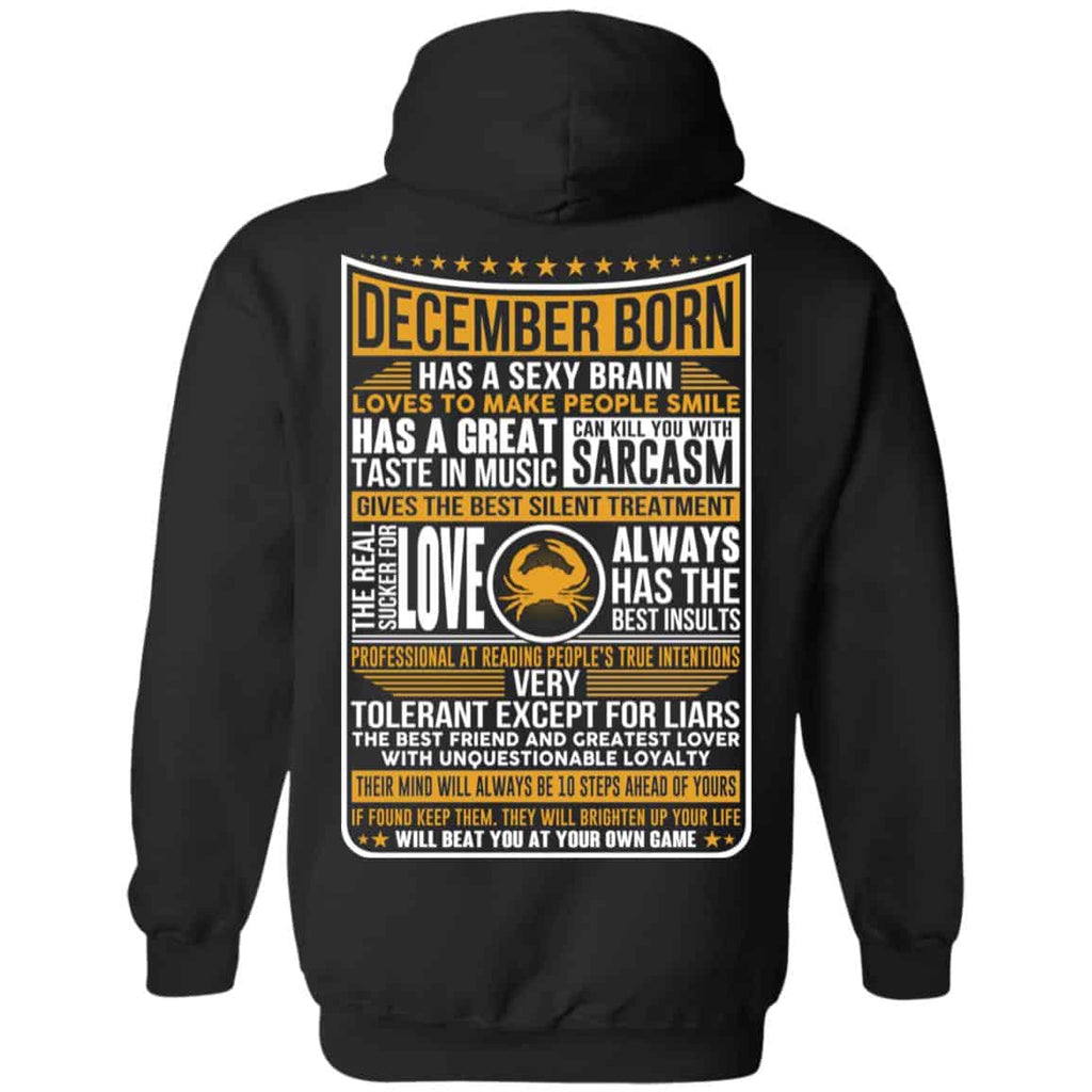 December Born Has A Sexy Brain Loves To Make People Smile T-Shirts, Hoodie, Tank