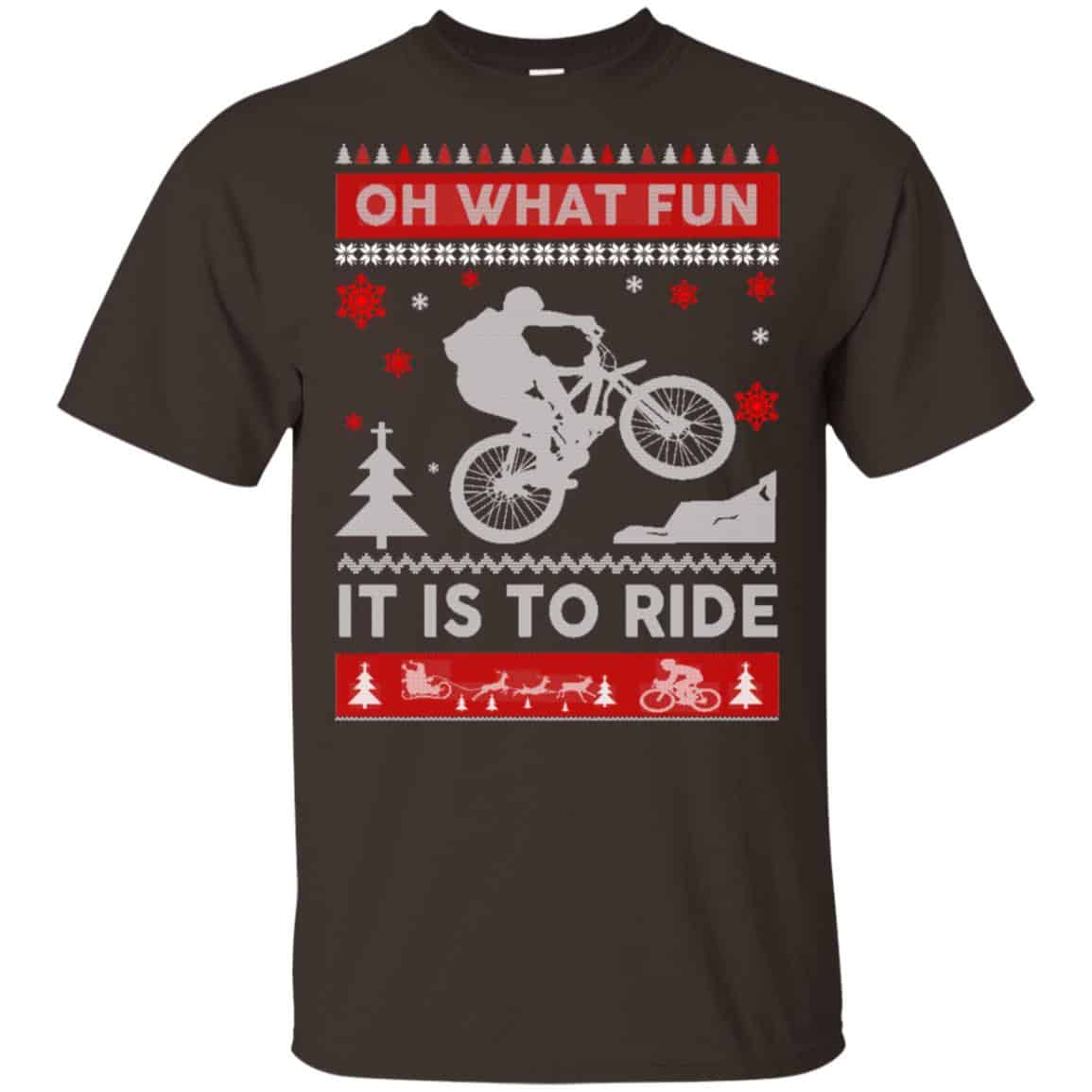 Bicycle Sweater Christmas Oh What Fun It Is To Ride T-Shirts, Hoodie, Sweater
