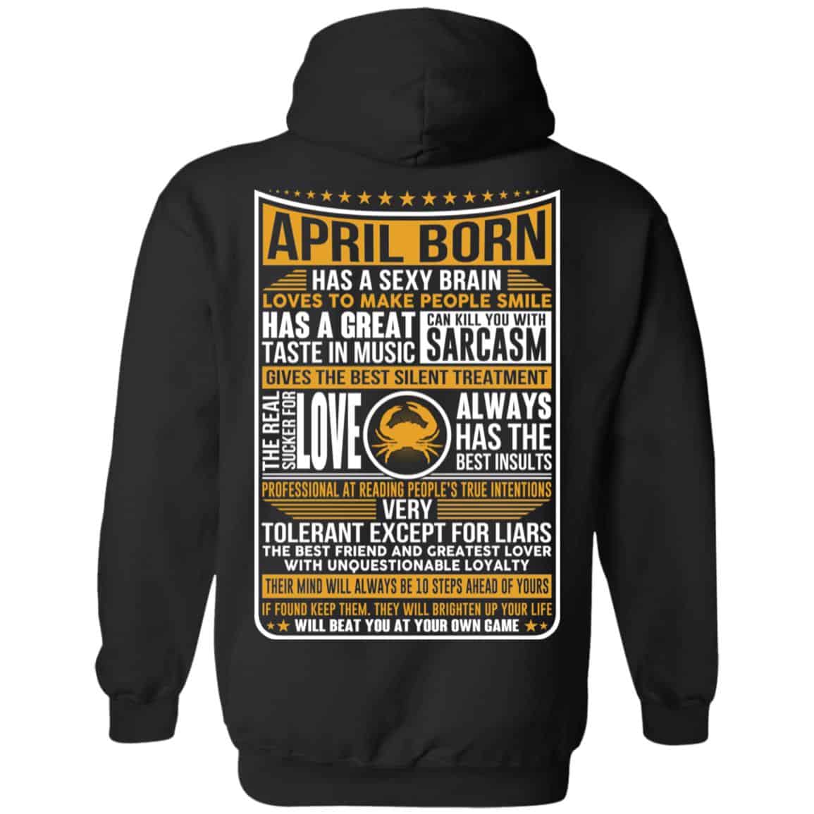 April Born Has A Sexy Brain Loves To Make People Smile T-Shirts, Hoodie, Tank