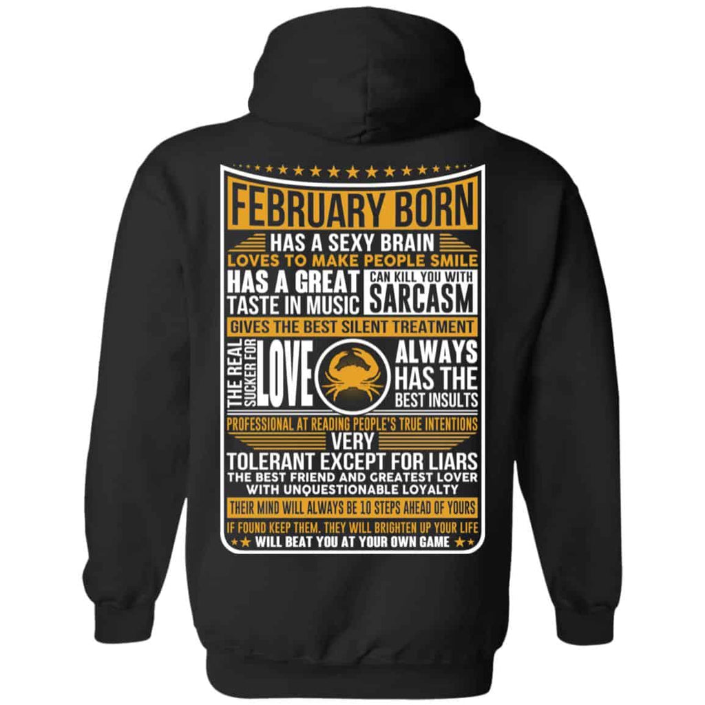 February Born Has A Sexy Brain Loves To Make People Smile T-Shirts, Hoodie, Tank