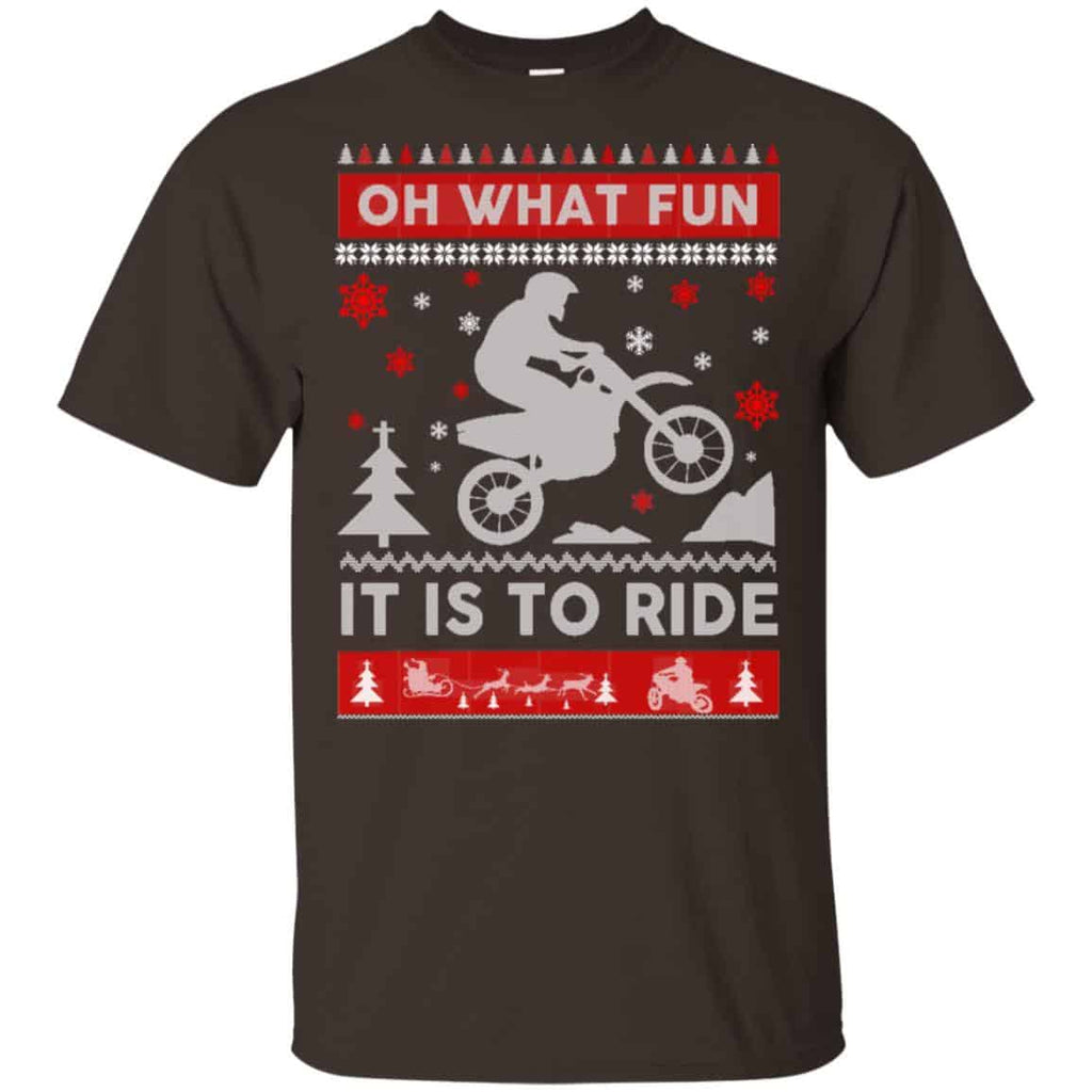 Motocross Sweater Christmas Oh What Fun It Is To Ride T-Shirts, Hoodie, Sweater
