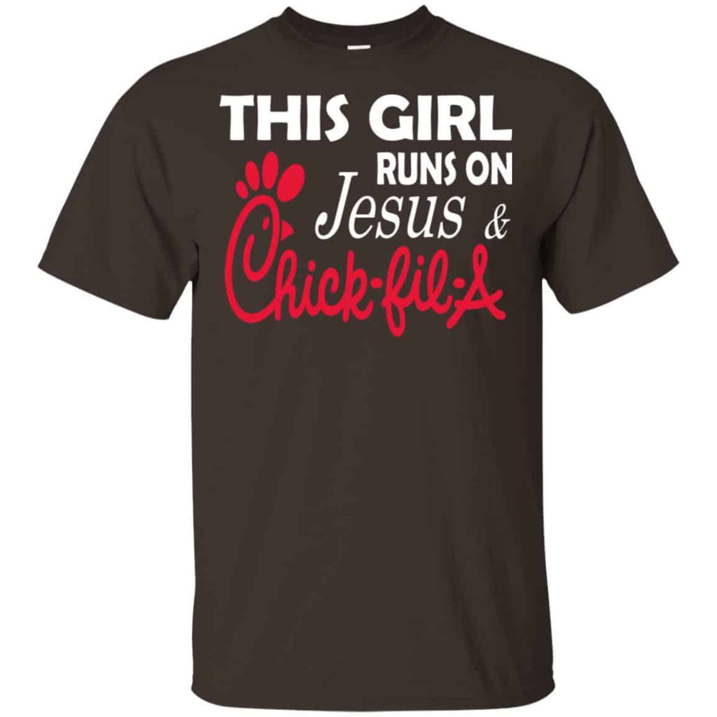 This Girl Runs On Jesus & Chick-fil-A T-Shirts, Hoodie, Tank