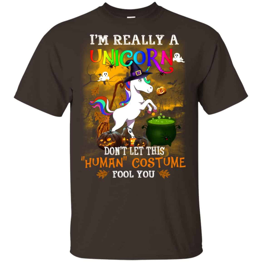 Unicorn: I’m Really A Unicorn Don’t Let This Human Costume Fool You T-Shirts, Hoodie, Tank