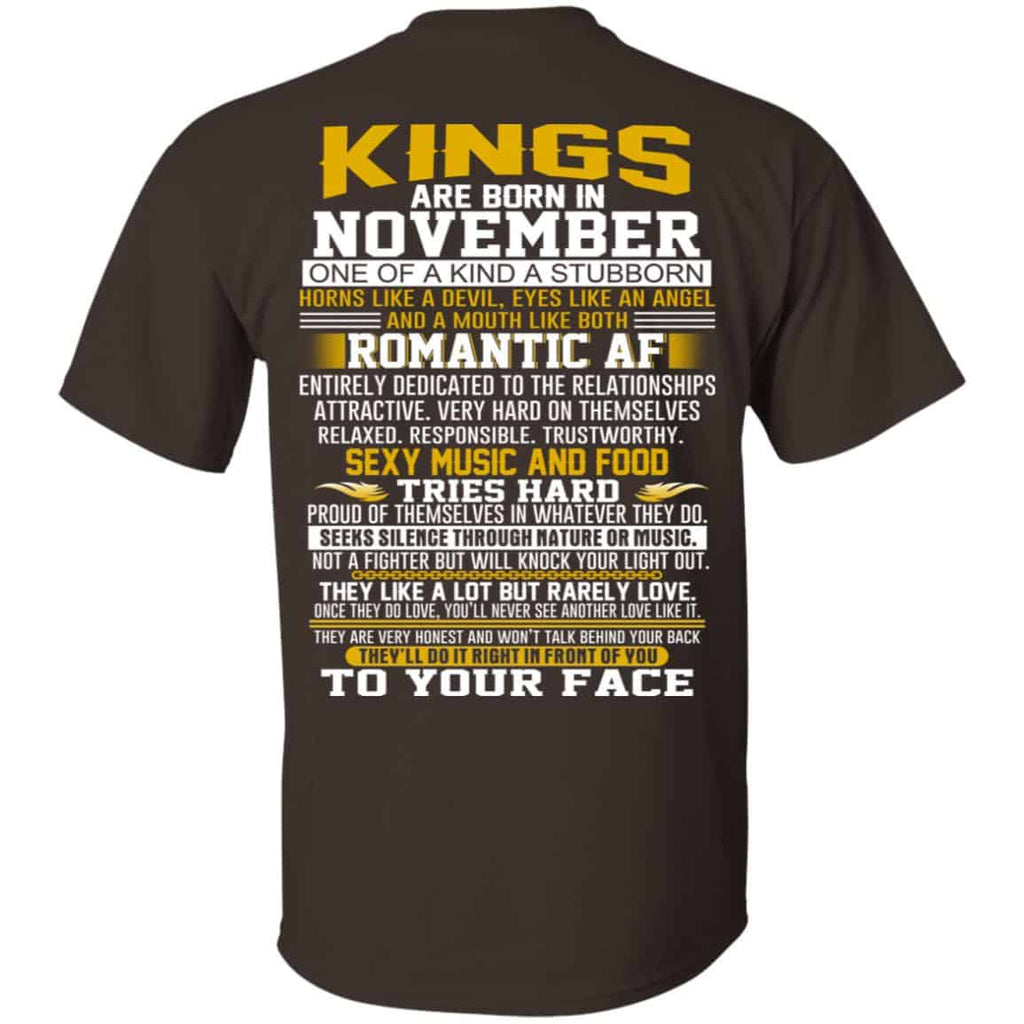 Kings Are Born In November One Of A Kind A Stubborn T-Shirts, Hoodie, Tank