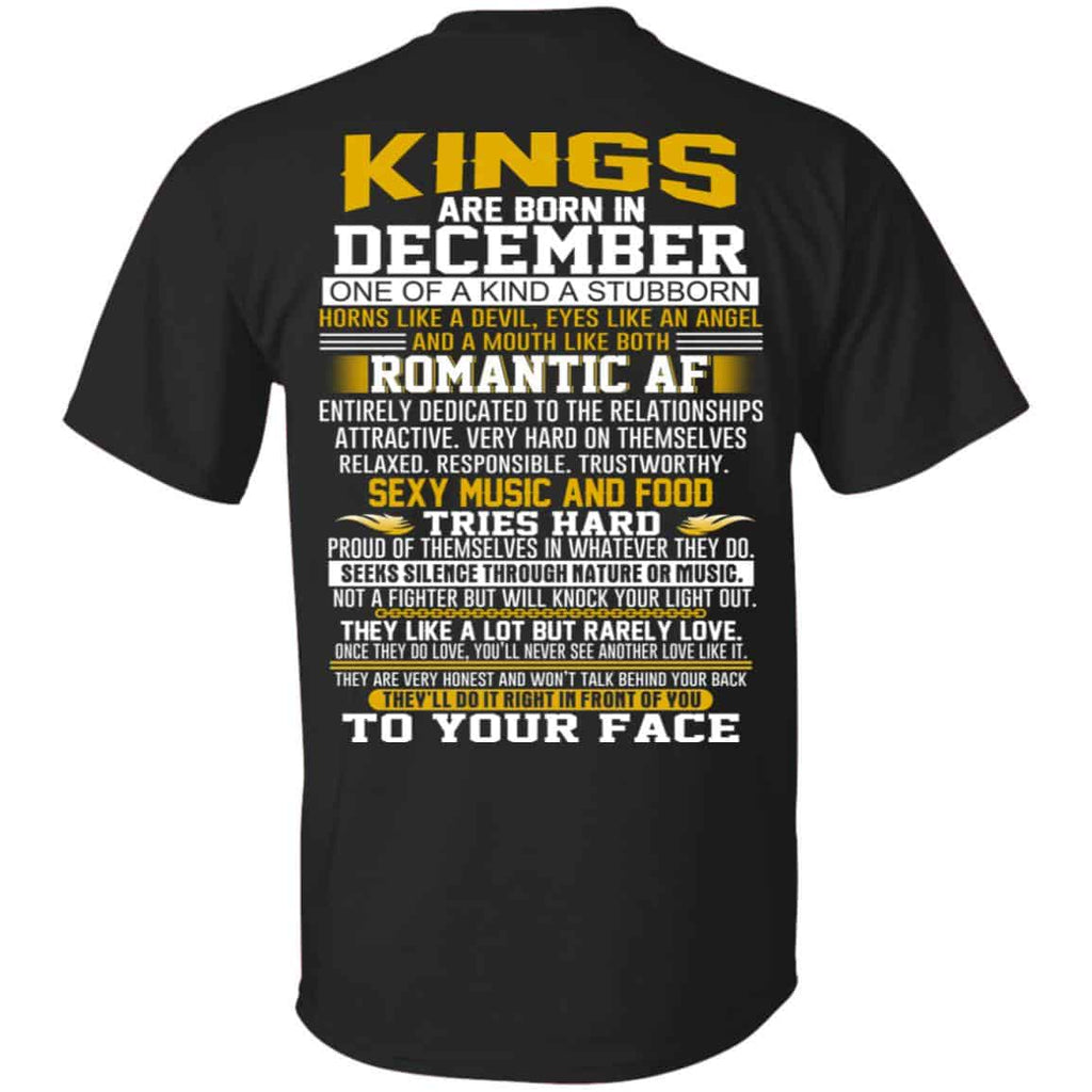 Kings Are Born In December One Of A Kind A Stubborn T-Shirts, Hoodie, Tank