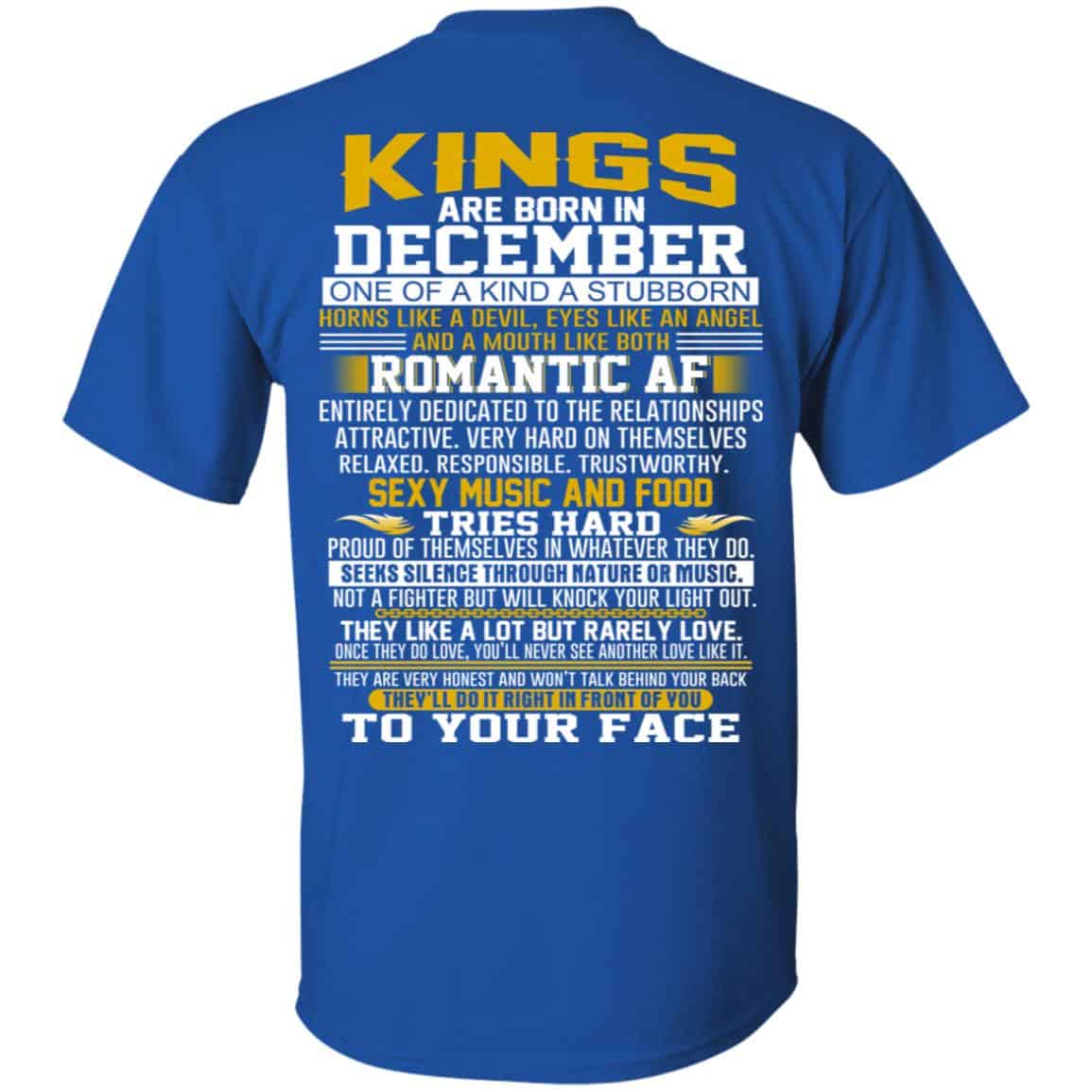 Kings Are Born In December One Of A Kind A Stubborn T-Shirts, Hoodie, Tank