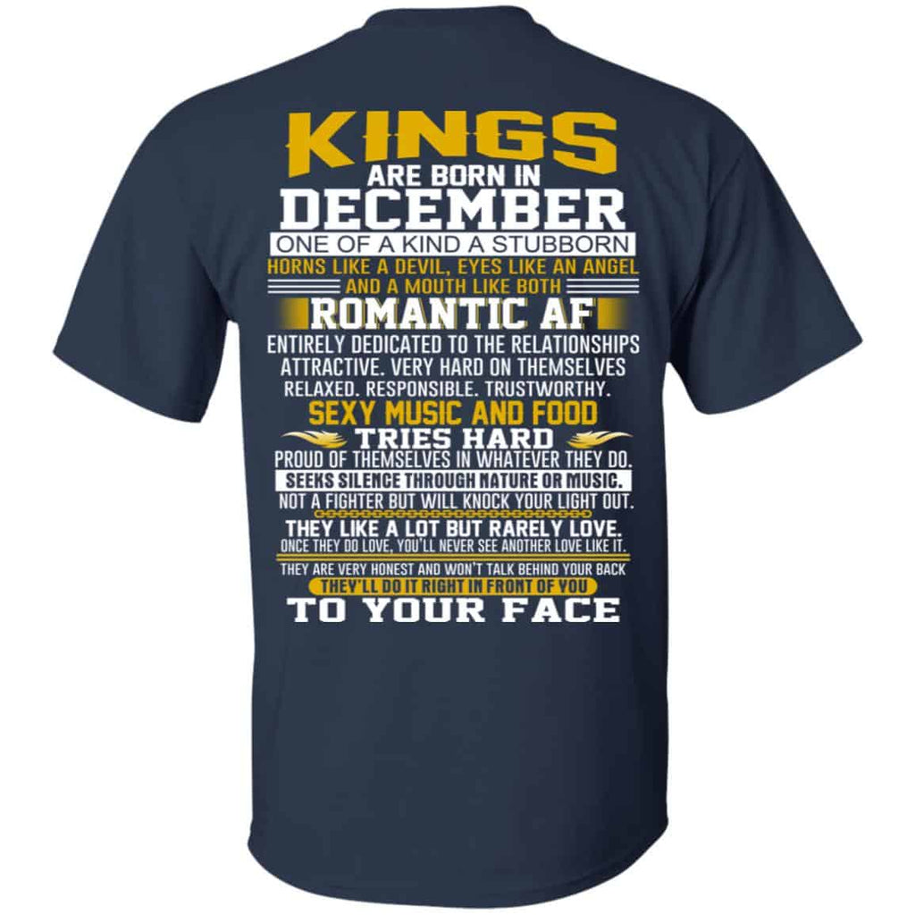 Kings Are Born In December One Of A Kind A Stubborn T-Shirts, Hoodie, Tank