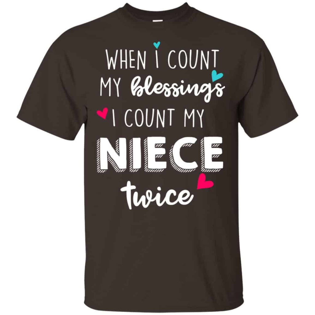When I Count My Blessings I Count My Niece Twice T-Shirts, Hoodie, Tank