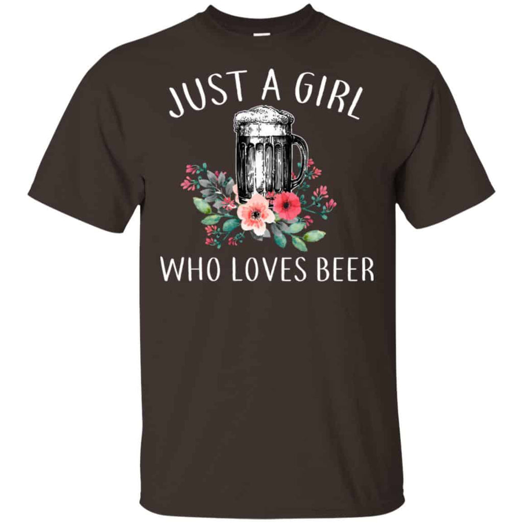 Beer Lovers: Just A Girl Who Loves Beer T-Shirts, Hoodie, Tank
